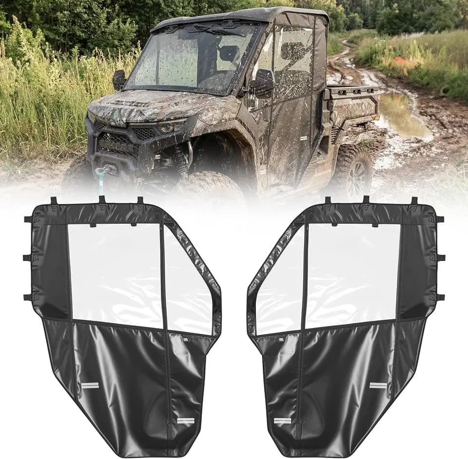 KEMIMOTO UTV Soft Full Doors Water-Resistant Cab Enclosure