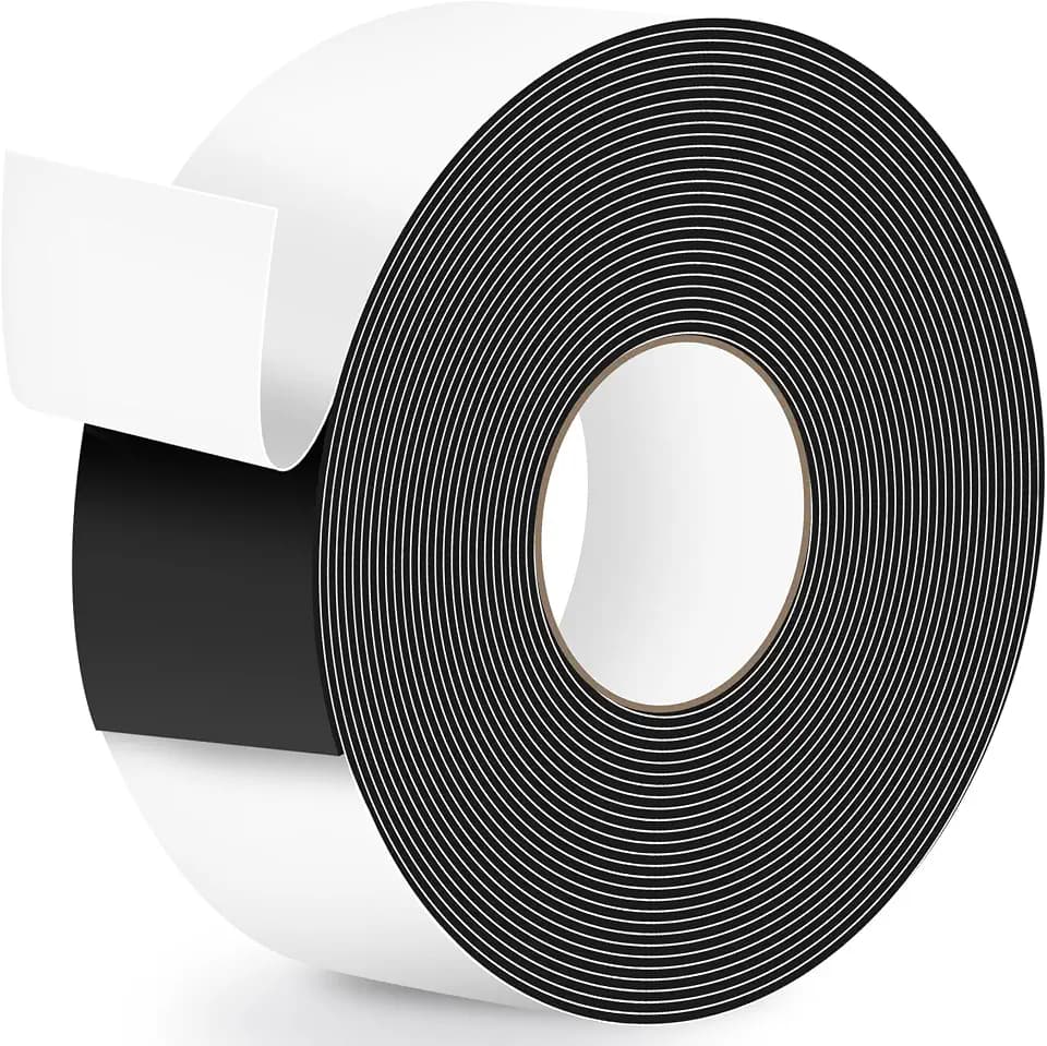 ToLanbbt Pond Liner Seam Tape, 3.15" x 32.8' Double Sided Peel and Stick Seam Tape Self Adhesive Seaming Kit Butyl Rubber Pond Liner Repair Patch Kit Waterproof for EPDM Roof Garden Cover Patch Repair