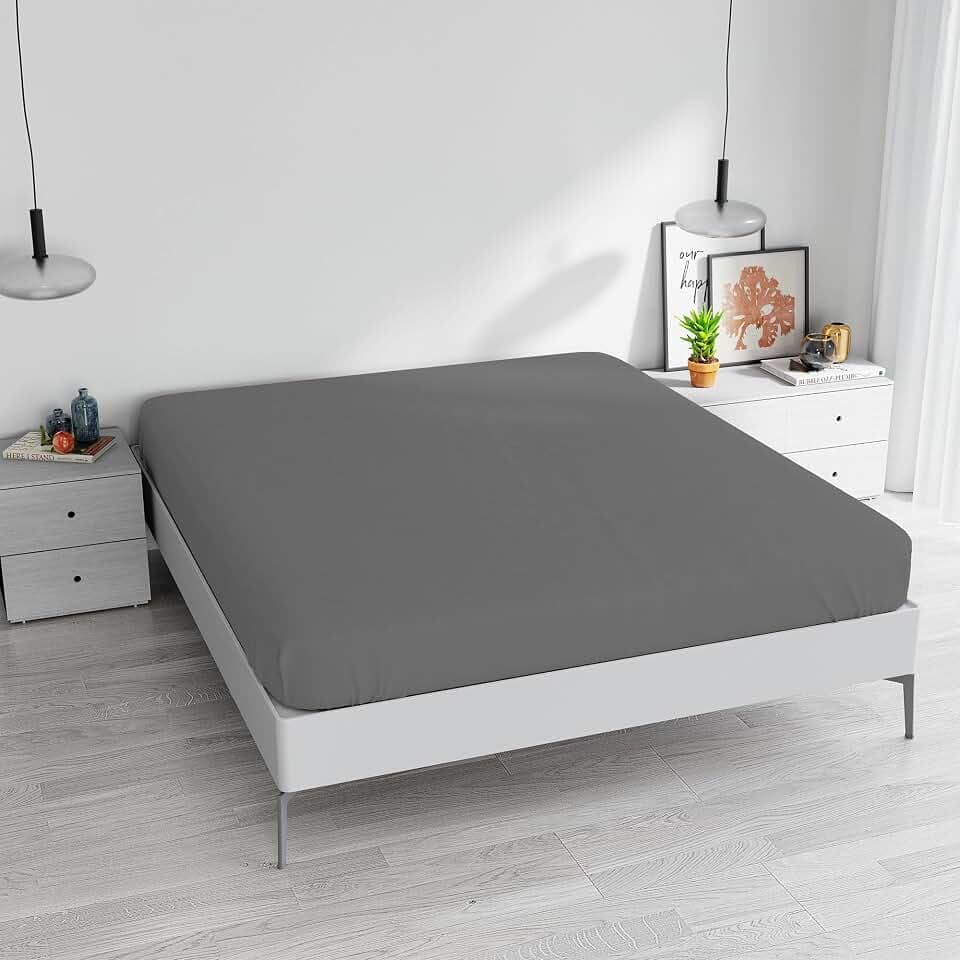 Max Color Spannbetttuch, rauchgrau, Doppelbett 170 x 200 cm