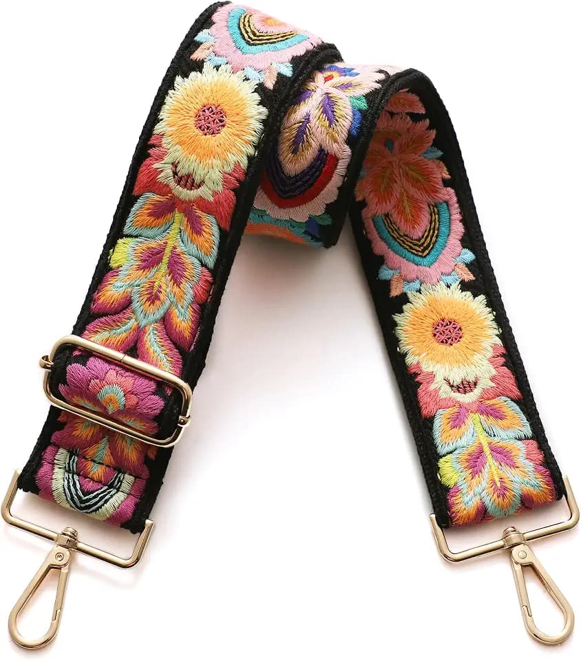 S-Jacorry Purse Strap Replacement Crossbody Wide Shoulder Strap Adjustable Canvas Straps Handbag Strap Replacement Belts