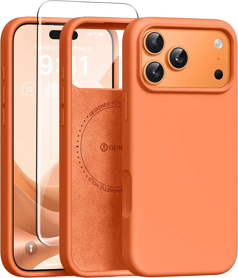 GONEZ for iPhone 18 Pro Case/iPhone 17 Pro Case, Starry Orange