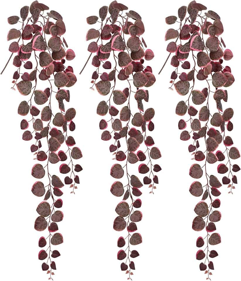 3 STK Künstliche Hängepflanze 100 cm Kunstzweige Hängend