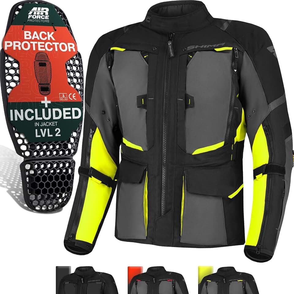 SHIMA Hero 2.0 Motorrad Jacke Hosen für Herren und Damen Motorradkombi AirForce