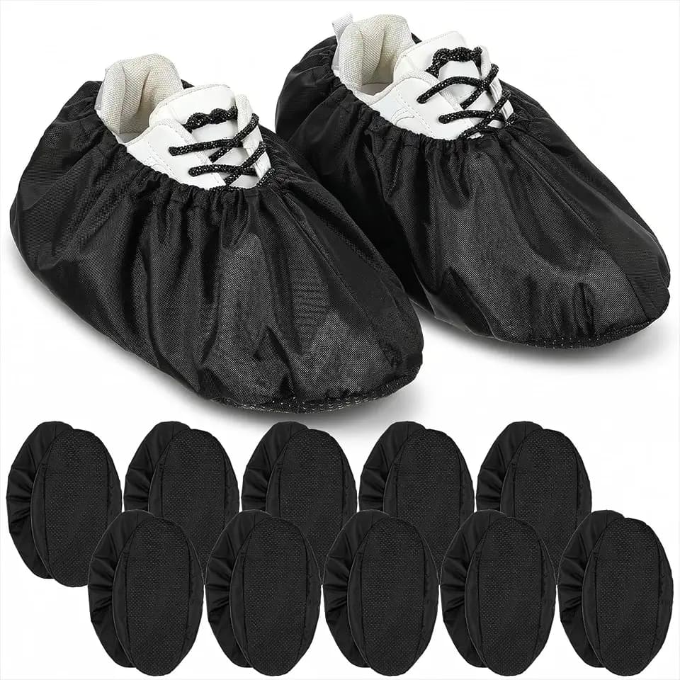 10Pairs Non Slip Reusable Shoe Covers Waterproof Boot Cover for Household L