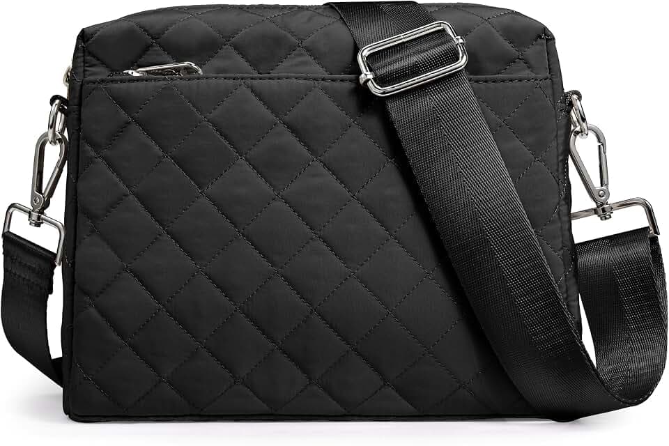 KALIDI Mini Quilted Crossbody Bag for Women Ladies Puffer Cross Body Purse