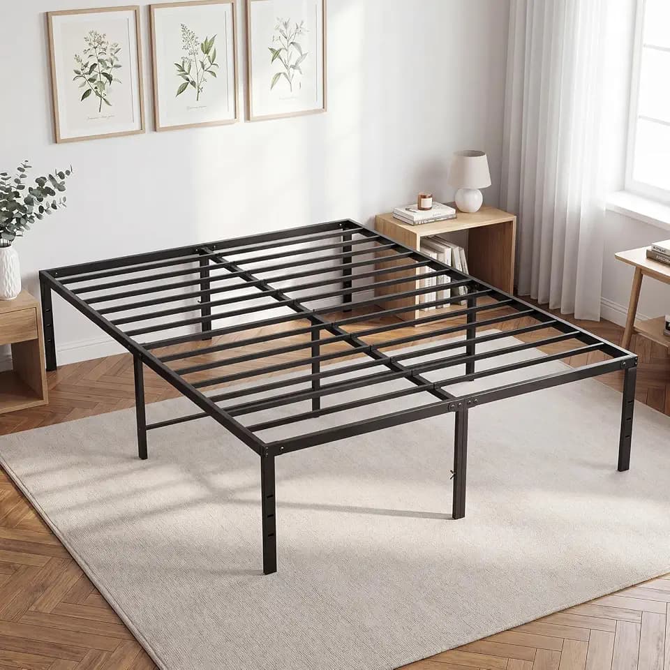 DUMOS Full Bed Frames, 18 Inch Height Metal Platform Bed Frame