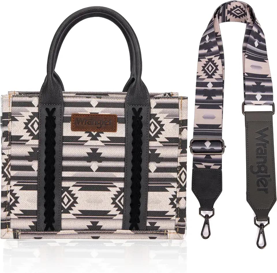 Wrangler Purse Western Tote Bag Women Aztec Top Handle Handbags with Detachable Strap