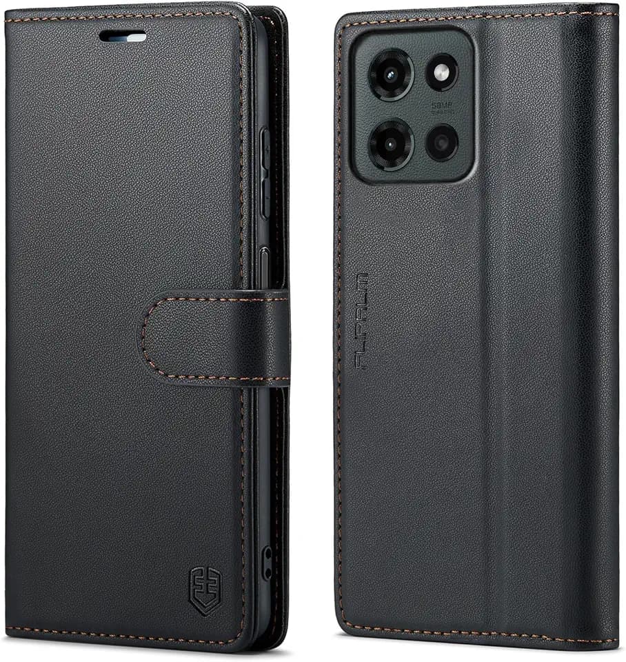 FLIPALM Wallet Case for Moto G 5G 2025, Black