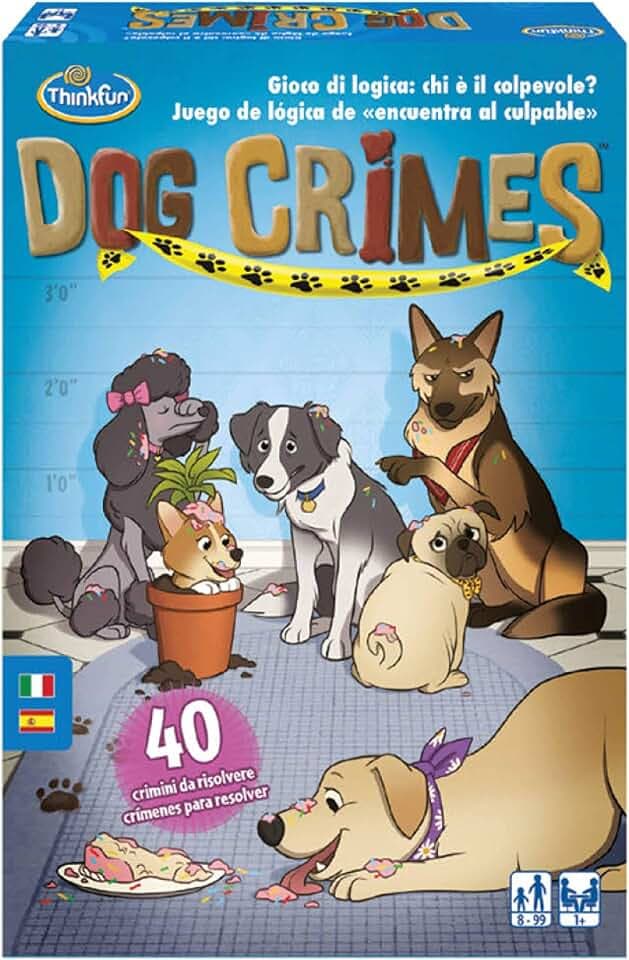 ThinkFun - Dog Crimes Logic Games - Spanische, Italienische Version