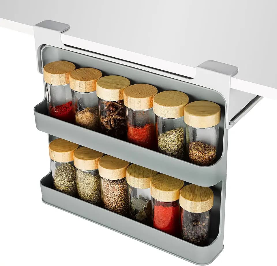 Joseph Joseph CupboardStore Großes Unterregal-Gewürzregal für 14 Gläser