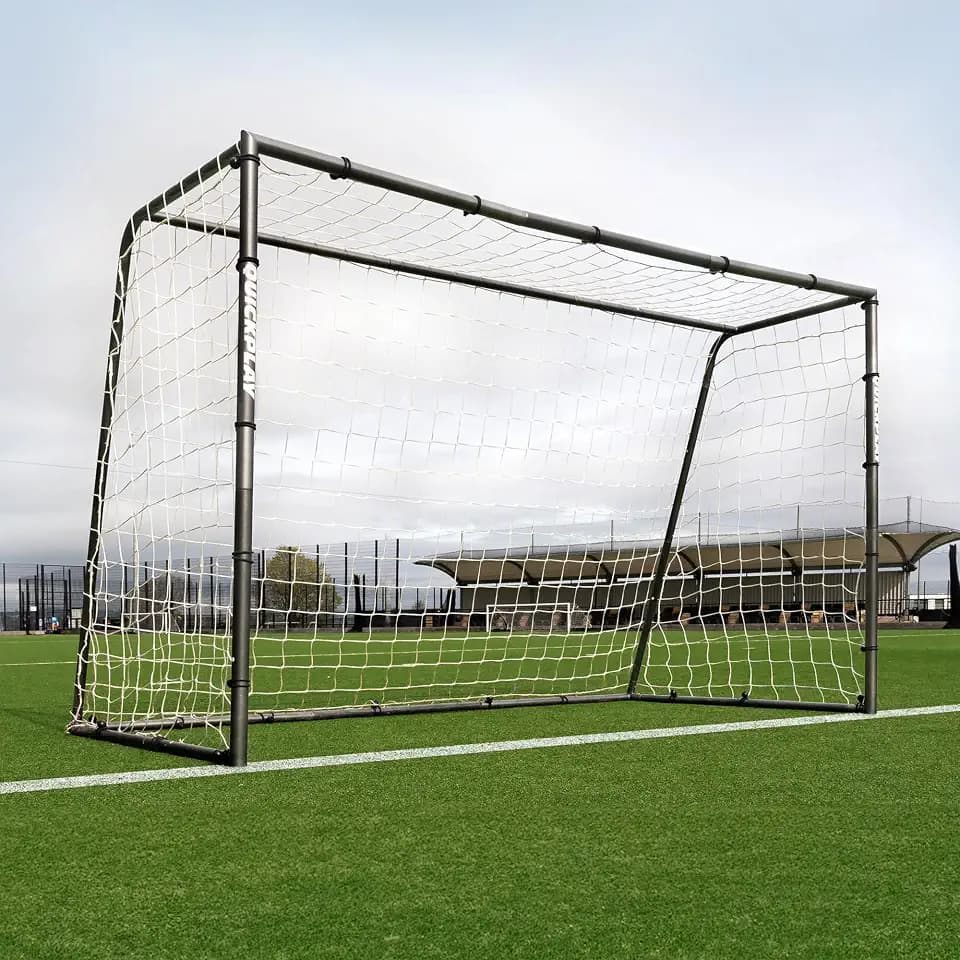 QuickPlay GS Galvanized Steel Soccer Goal - Heavy-Duty, Metal Goals