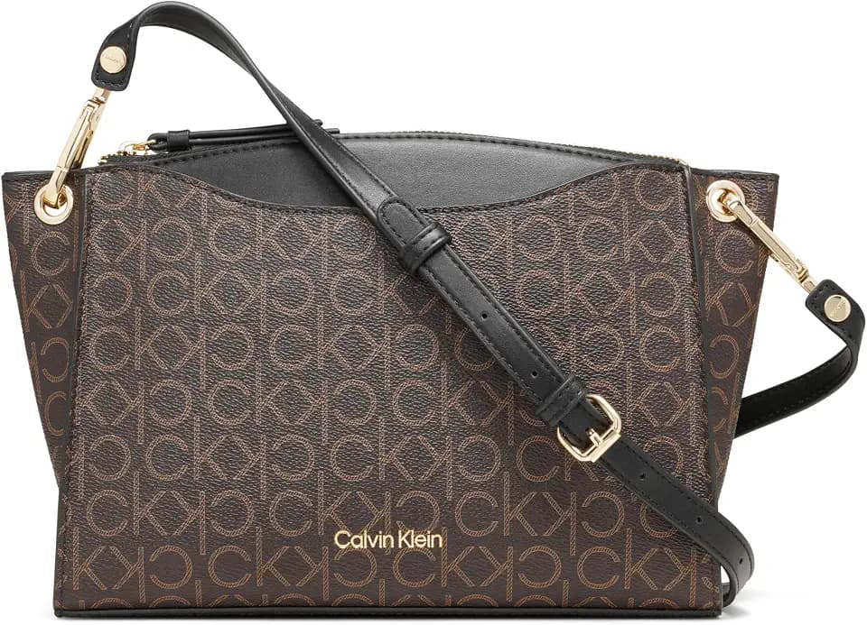 Calvin Klein Women's Garnet Top Zip Crossbody Handbag