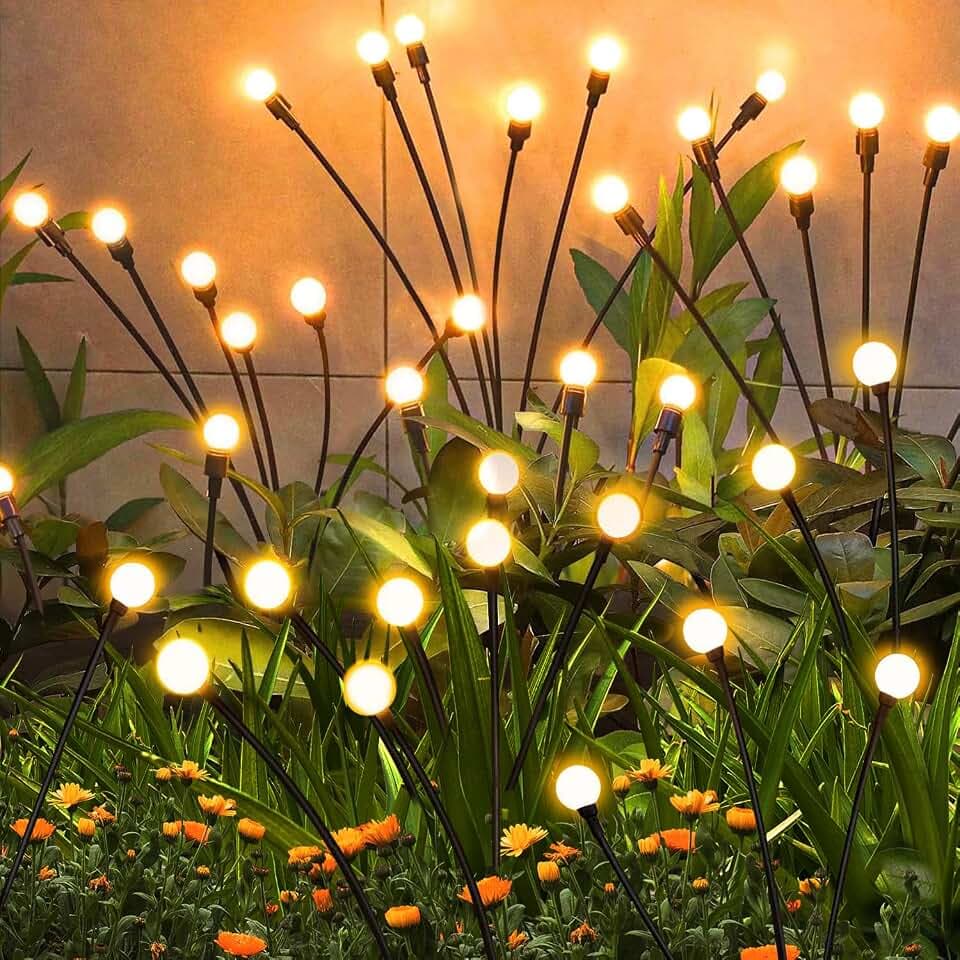 Solar Garden Lights Outdoor Waterproof, Swaying Firefly Light, Garden Decor