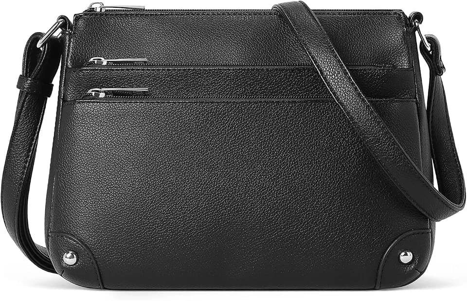 WESTBRONCO Crossbody Bags for Women, Medium Purses with Multi Zipper Pocket