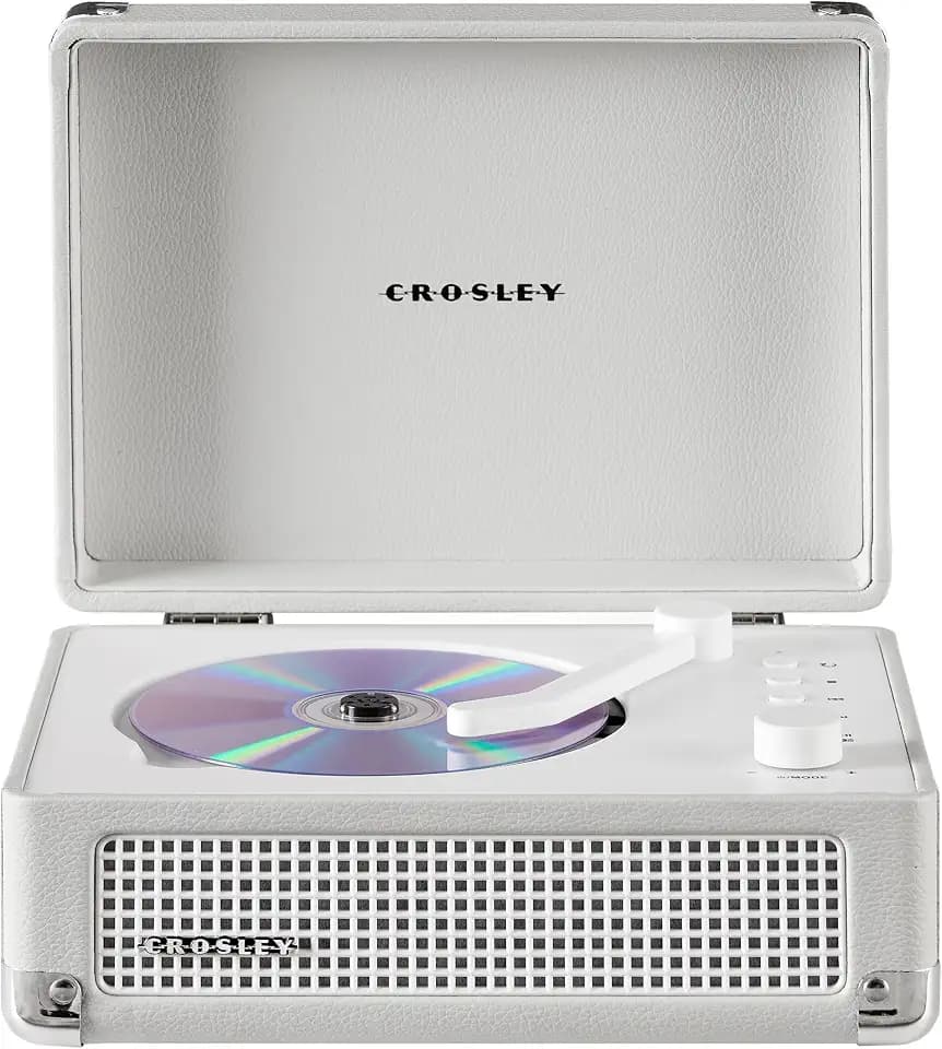 Crosley CR3505A-WS Cruiser CD Player, White Sand