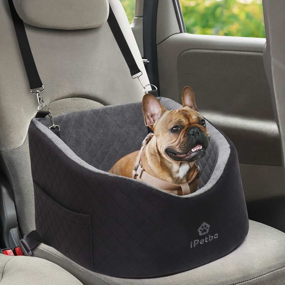 Hundeautositz kleine & mittelgroße Hunde, Hundesitz Auto schwarz