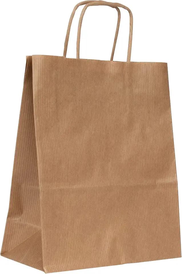 agipa 101645 Papiertragetasche - aus Kraftpapier mittel, braun