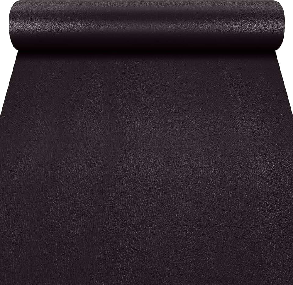 Cahomo Leder Patch Kit Selbstklebende - 60x150cm Kunstleder Reparatur Set für Sofas, Handtaschen, Jacken, Möbel, Autositze - Kaffee