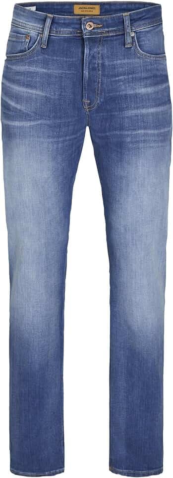 JACK & JONES Male Comfort Fit Jeans JJIMIKE JJORIGINAL JOS 697 I.K NOOS Comfort Fit Jeans