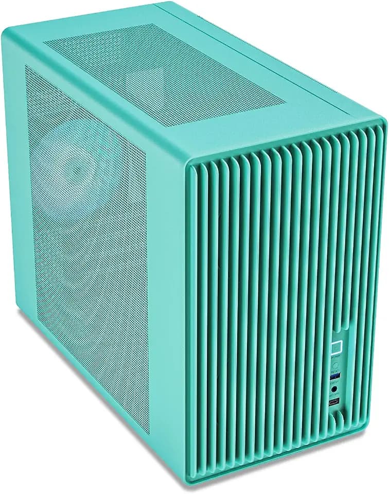Vetroo M06 Mint Green Micro-ATX/Mini-ITX Mid Tower Gaming PC Case