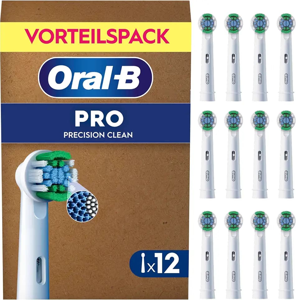 Oral-B Aufsteckbürsten PRO Precision Clean, Weiß, 12 Stück
