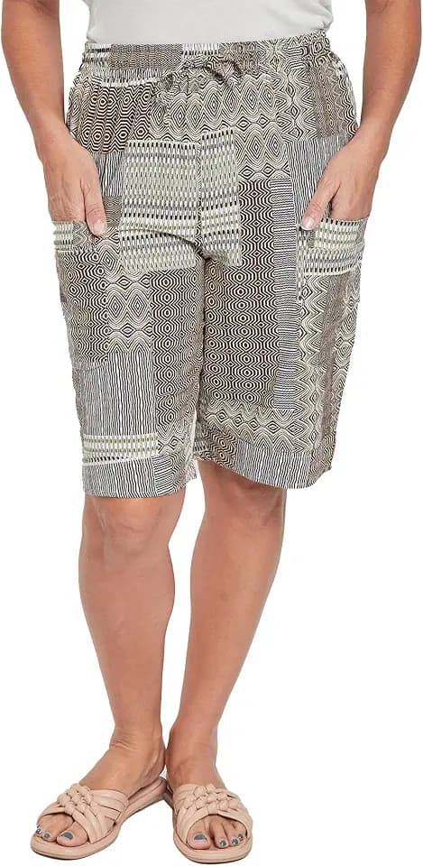 Royalty for Me Women's Royalty for Me Women´s Elastic Waist Bermuda with Big Patch Pockets