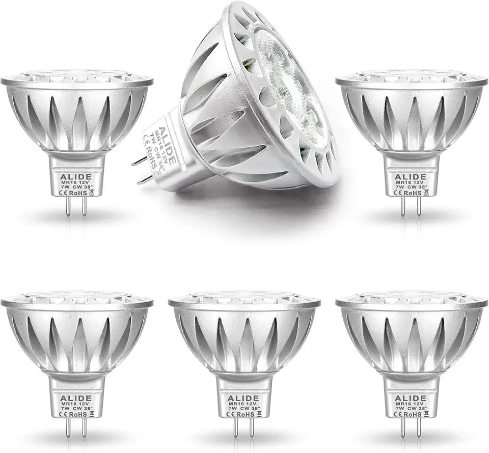 MR16 Led Bulbs GU5.3 12volt Low Voltage 7W 6000K Daylight White