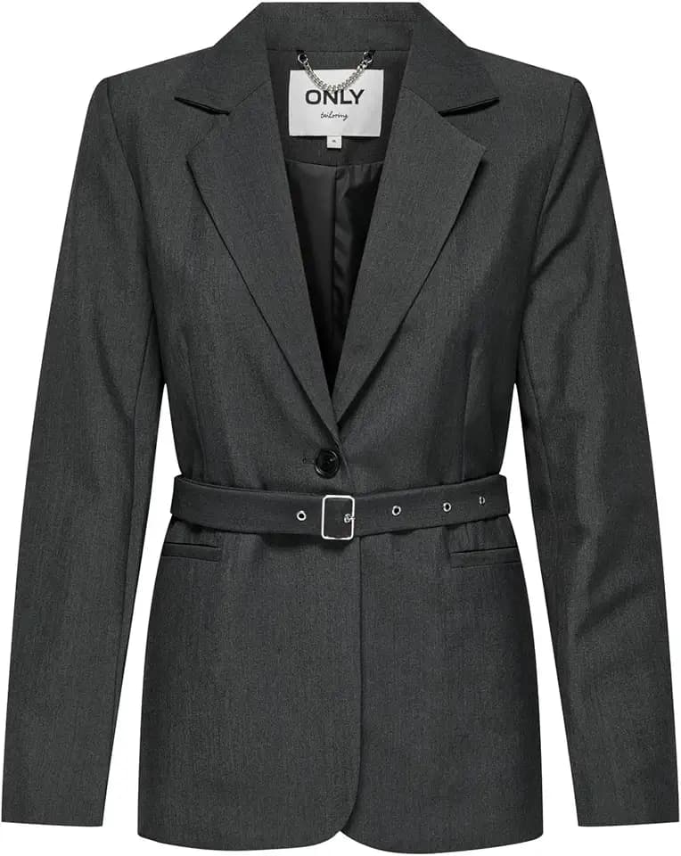 ONLY Damen Onlmarion L/S Mel Belt TLR Blazer