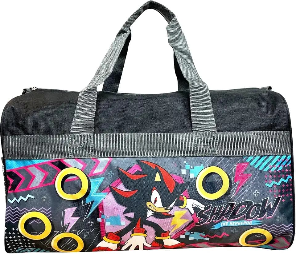 Ruz 18 Inch Kids Duffel Bag Overnight Carry-On Travel And Sports Bag (Shadow The Hedgehog)