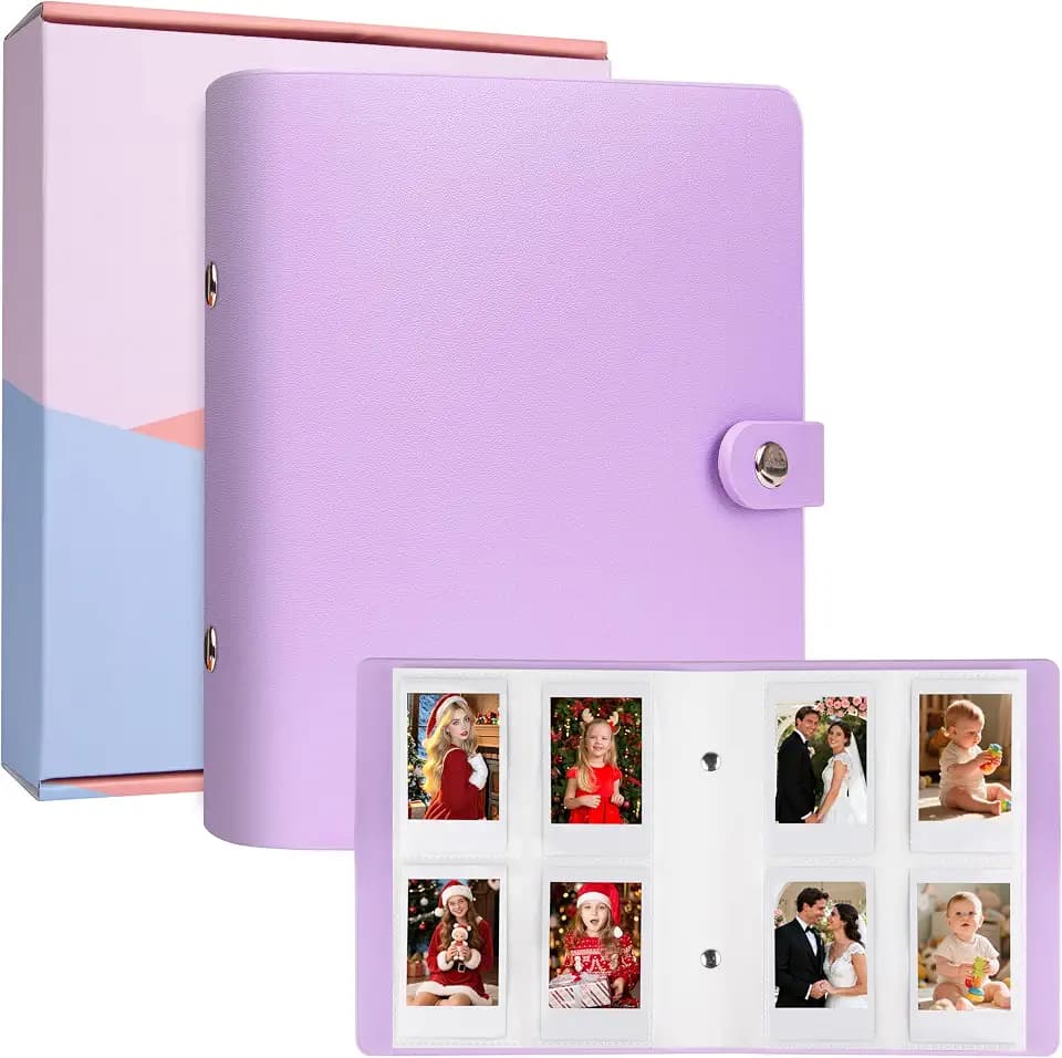 320 Pockets 2x3 In Photo Album for Polaroid & Instax Mini Pictures, Purple