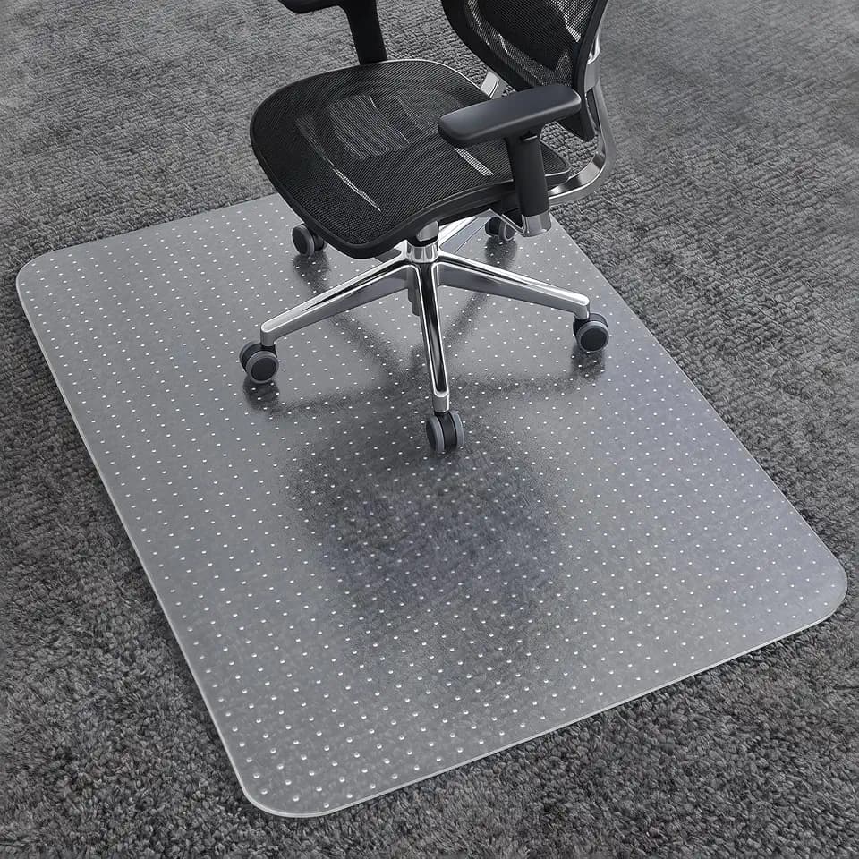 AiBOB Office Chair Mat for Carpet, 36" x 48" Clear Design for Gaming