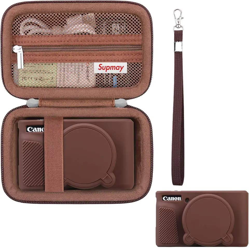Case for Canon PowerShot SX740 HS, SX730 HS Camera, Brown