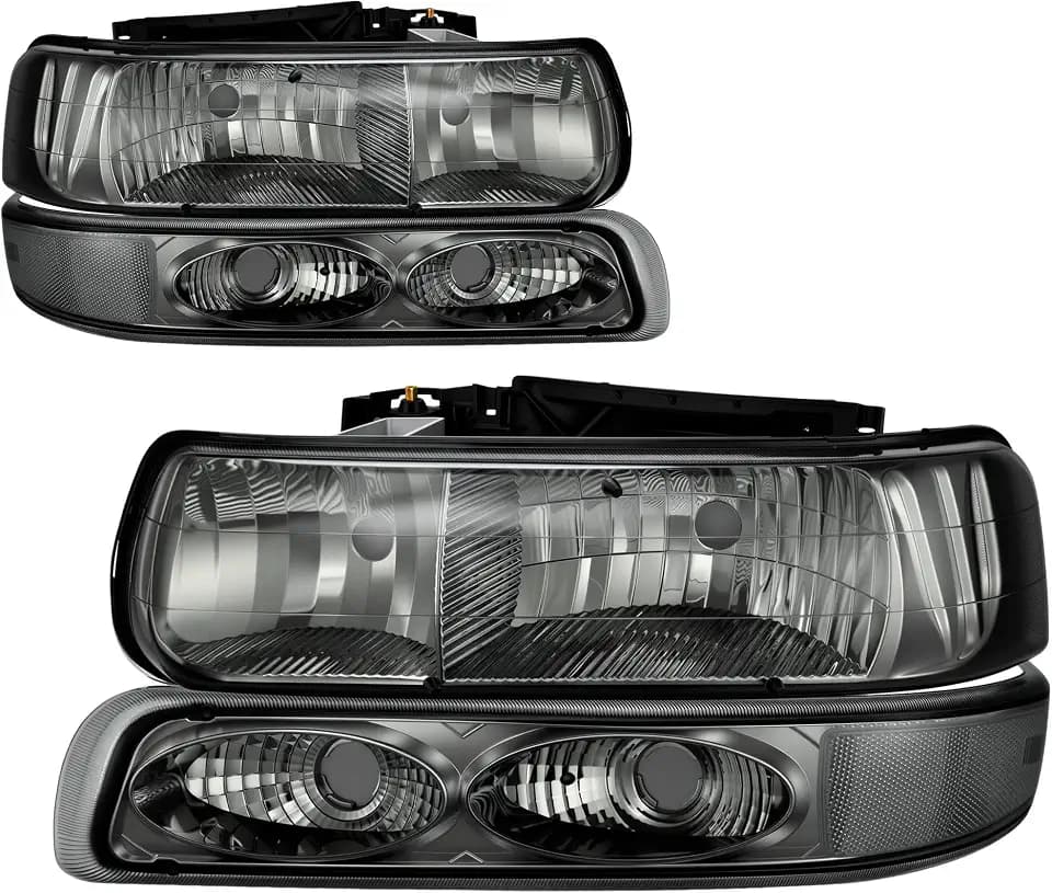AUTOSAVER88 Headlight Assembly Compatible with 99-02 Silverado 1500/2500
