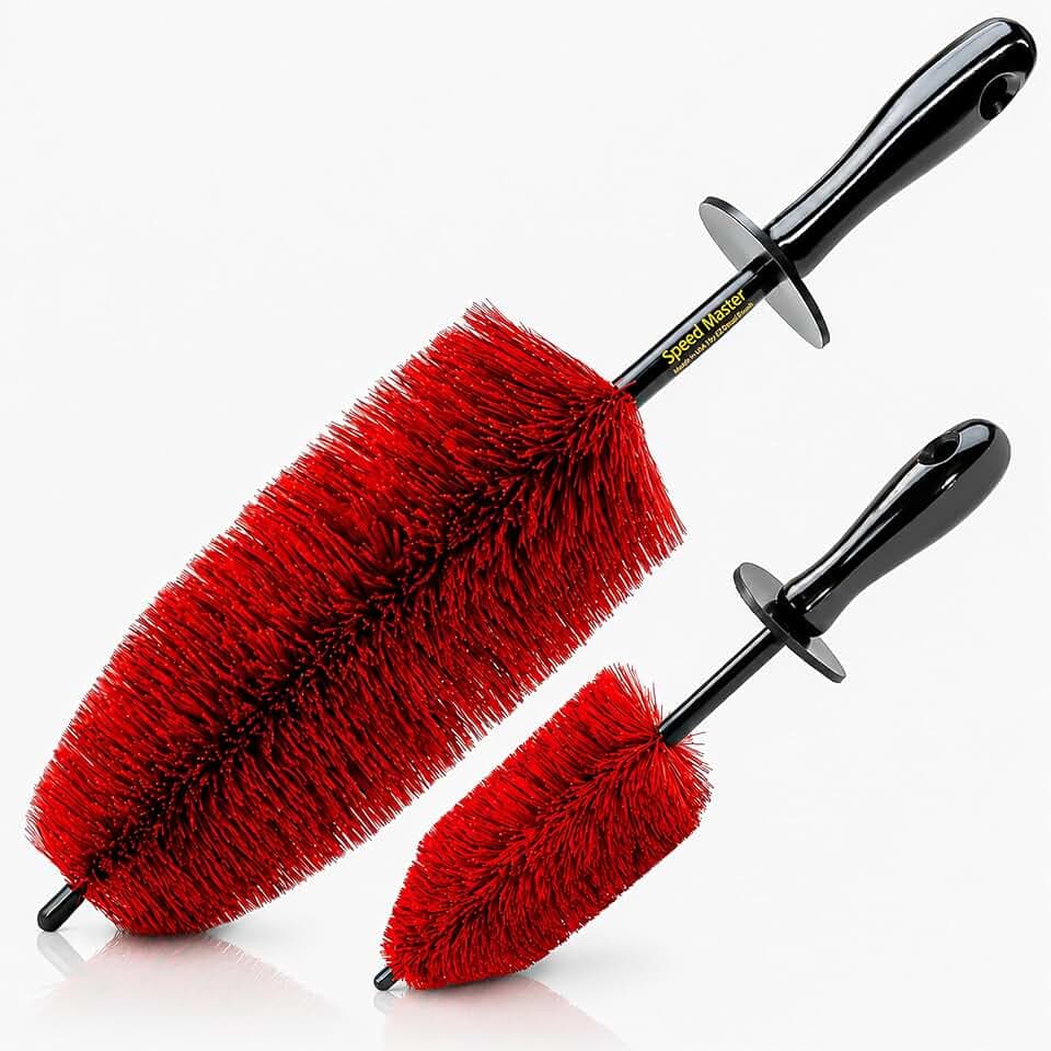 Speed Master Wheel Brush Set, 18-Inch & 13-Inch Rim Detailing Brushes