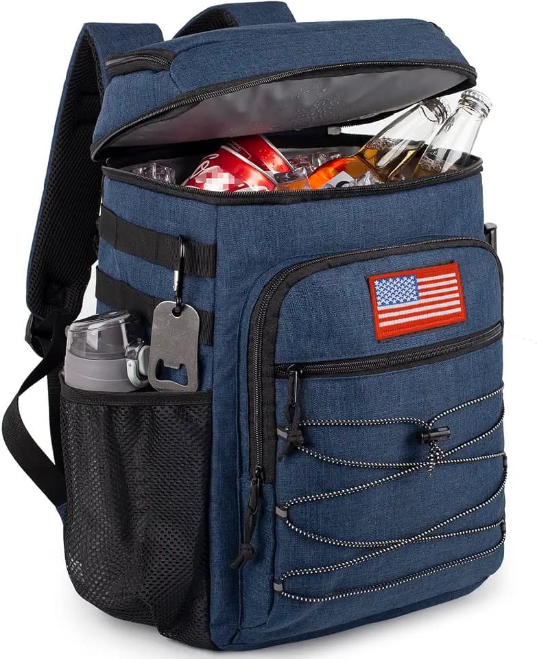 25L Insulated Cooler Backpack Water-Resistant Molle Cooler Bag for Camping