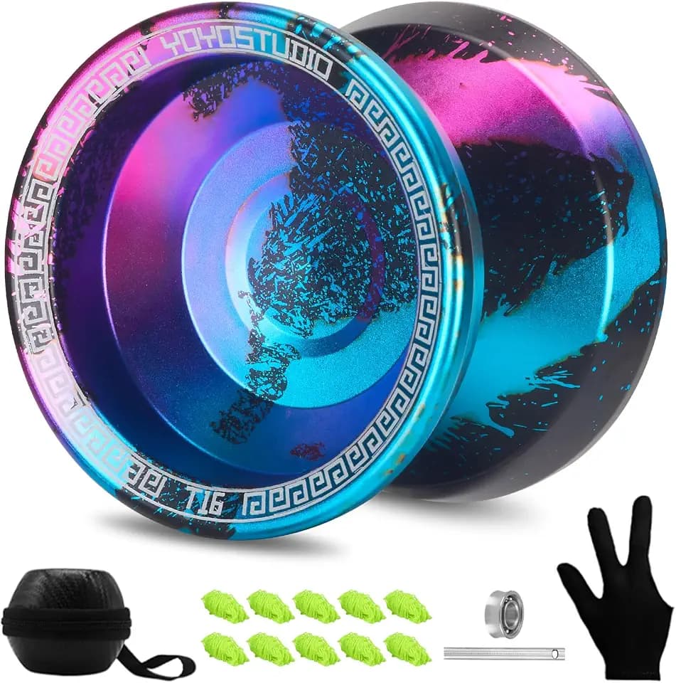 YOYOSTUDIO T16 Responsive Yoyo Professional, Metal Trick Yoyo for Kids 8-12