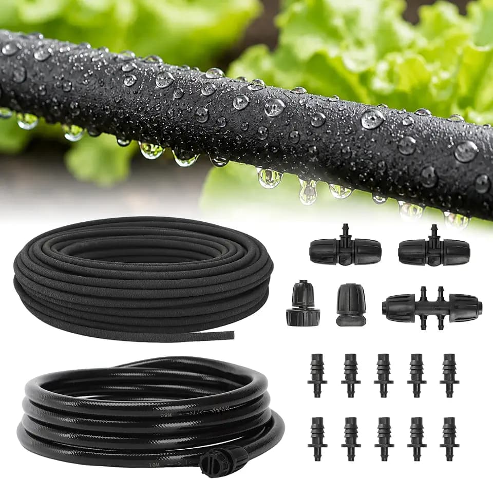 MIXC Drip Irrigation System with 100FT 1/4" Soaker Hose