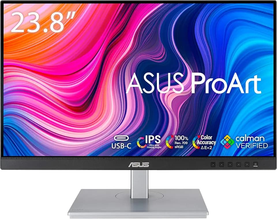 ASUS ProArt PA247CV 24 Inch 1080p USB-C Professional Monitor