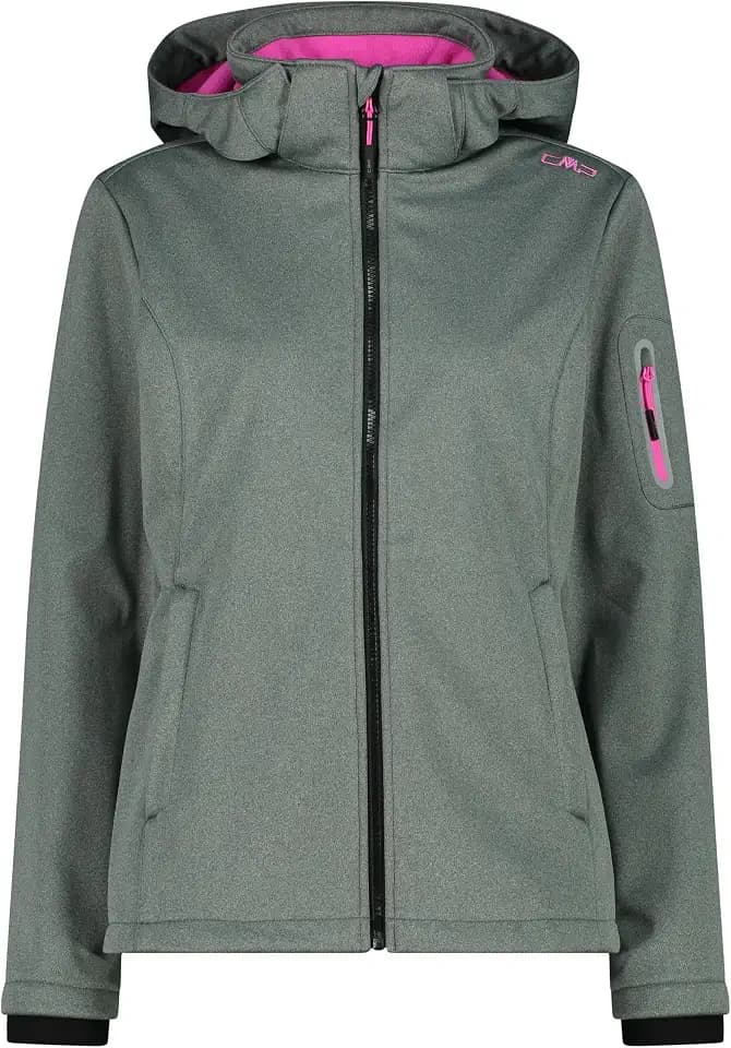 CMP Woman Jacket Zip Hood Mineral Mel. - 36