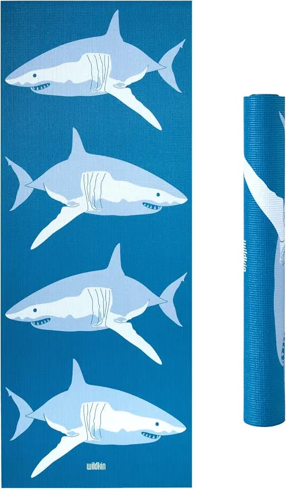 Wildkin Kids Yoga Mat, 3mm PVC, 24 x 60 in, Textured Grip Surface