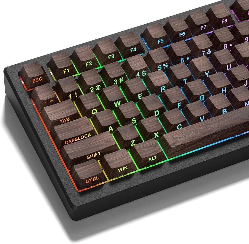 Womier Shine Through Keycaps Set 135 Keys Custom Doubleshot Keycap