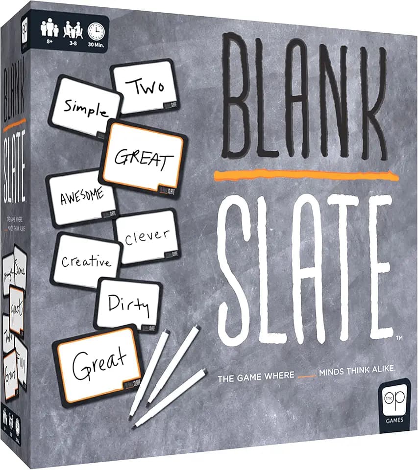 Blank Slate Board Game, A Party Game of Addicting Predictions