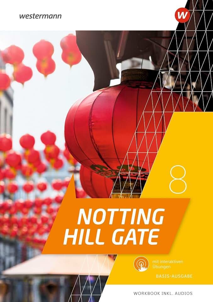 Notting Hill Gate - Ausgabe 2022: Workbook 8 Basis-Ausgabe mit Audios und Interaktiven Übungen