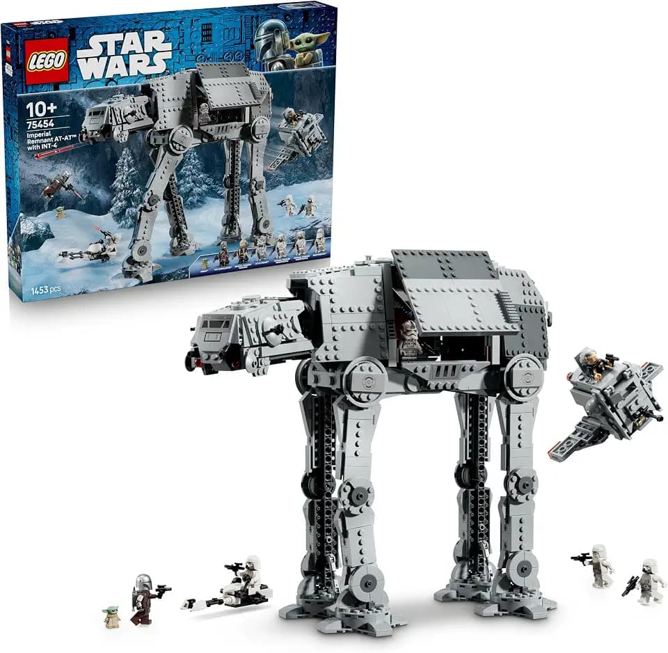 LEGO Star Wars 75454 AT-AT des Restimperiums mit INT-4 Spielzeug - The Mandalorian and Grogu Figuren mit Shuttle, Speeder Bike, 6 Minifiguren & 1 Figur - Geschenk für Jungen & Fans ab 10 Jahren