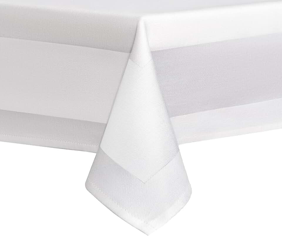 DecoHomeTextil Gastro Edition Tischdecke Rechteckig 110 x 170 cm Weiß