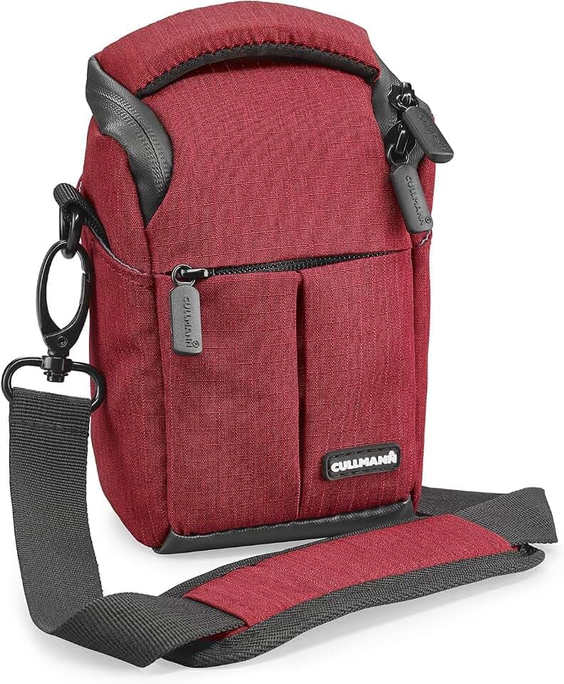 CULLMANN - 90272 - MALAGA Vario 100 - Rot - Kameratasche mit Tragegurt - 70x120x60mm