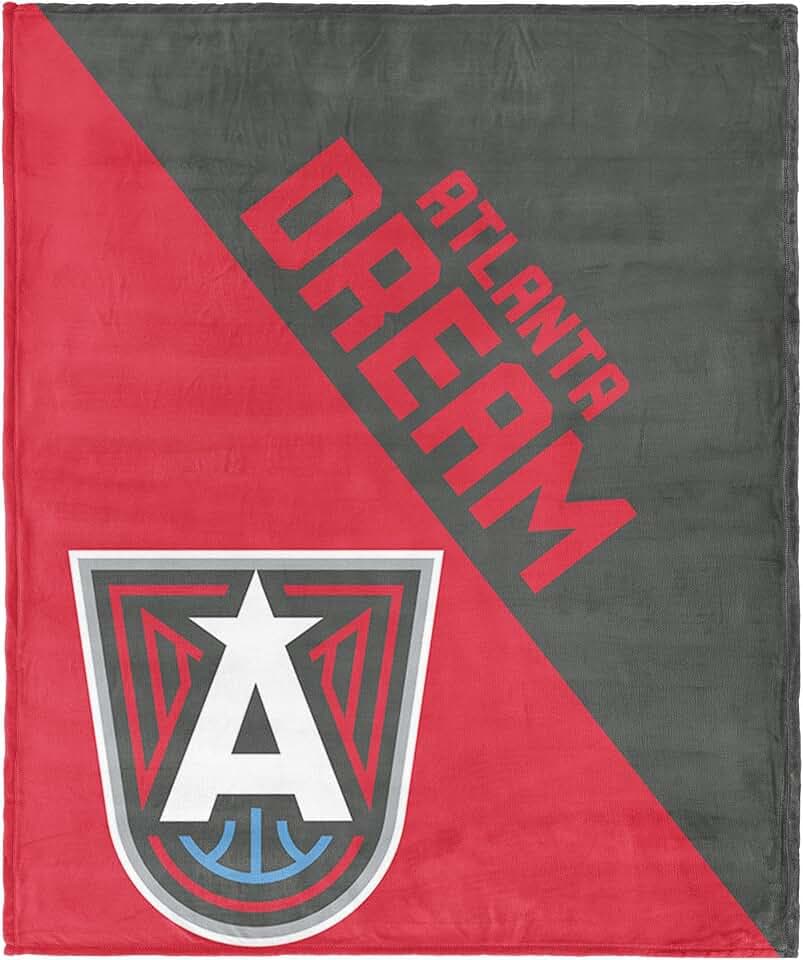 Northwest WNBA Silk Touch Throw Blanket, Ultra Soft Plush Polyester, Lightweight Warm Decorative Fan Gift, 46 x 60 in