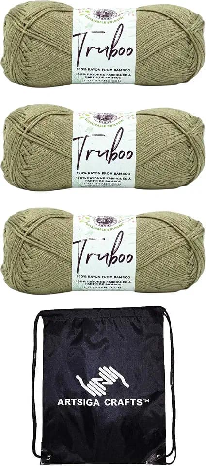 Lion Brand Yarn Truboo 837-124 Khaki