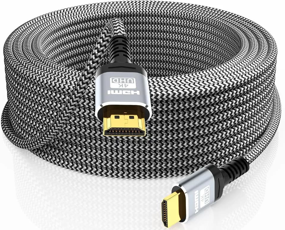 Soonsoonic 4K HDMI Cable 30 Ft | 18Gbps Ultra High Speed HDMI 2.0 Cable 4K@60Hz HDR 3D ARC HDCP2.2 Ethernet HDMI Cord | for UHD TV Monitor Laptop Xbox PS4/PS5 ect (9.1m)