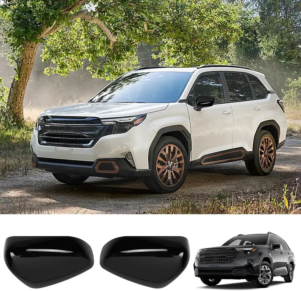 Rearview Mirror Guard Cover for 2025 2026 Forester,Side Mirror Cover Exterior Accessories of 2pc Rearview Mirror Cover Side reversing Mirror Cap Protector (Glossy Black)
